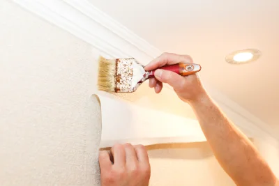 Pose de papier peint à Charny-le-Bachot — revêtements muraux et toiles de verre